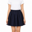 Pleated Elastic Waist Skirt