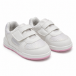 Girls sports sneakers with hook-and-loop straps and glitter details