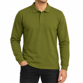 Classic Long Sleeve Polo Shirt