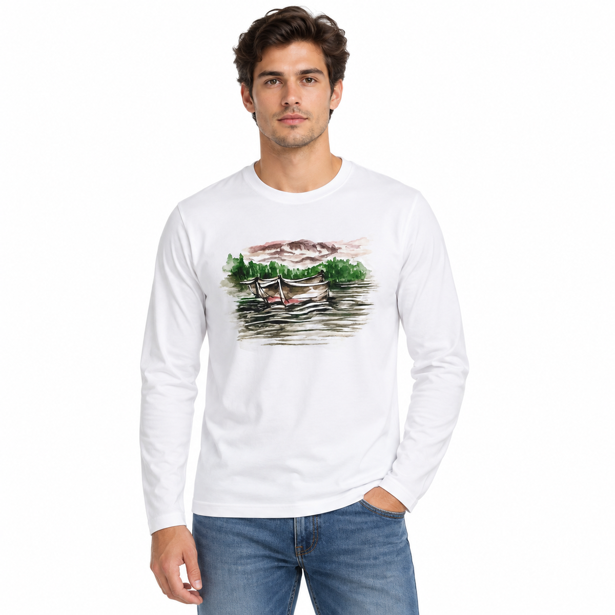 Scenic Graphic Long Sleeve T-Shirt
