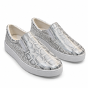 Women Slip-On Sneakers With Metallic Pattern
