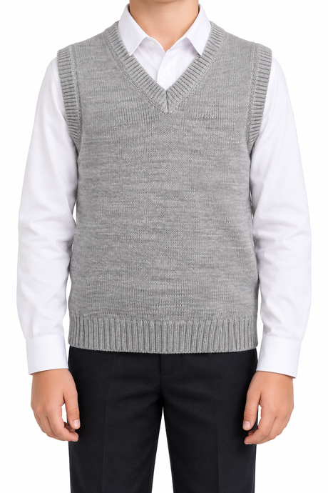 V-Neck Knitted Vest