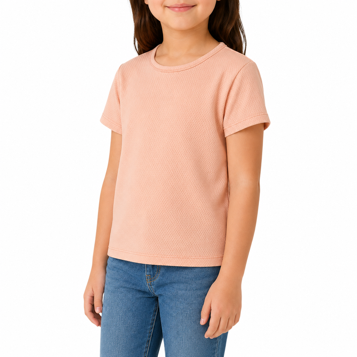 Boys Textured Short Sleeve T Shirt