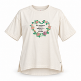 Floral Slogan Graphic T-Shirt