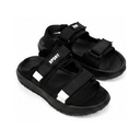 Sport slipper with dual adjustable straps