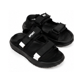 Sport slipper with dual adjustable straps