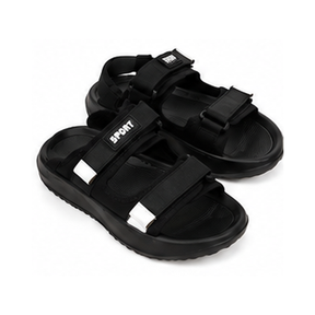 Sport slipper with dual adjustable straps
