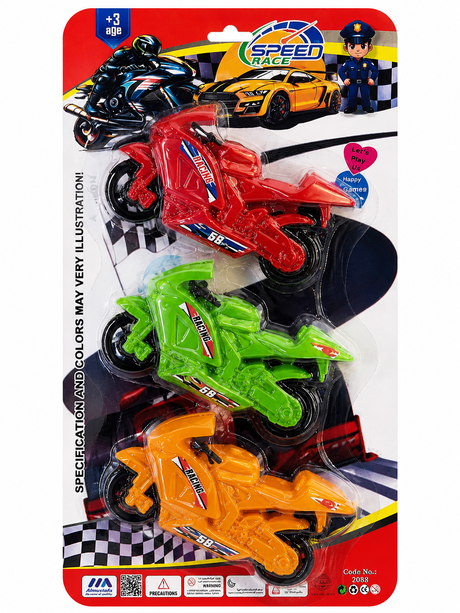 Kids Toy Motorcycles Set