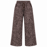 Animal Print Wide Leg Pants