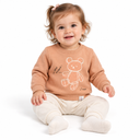 Teddy Bear Print Sweatshirt