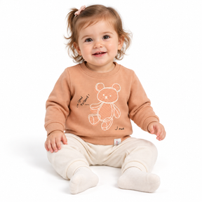 Teddy Bear Print Sweatshirt