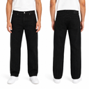 Denim Men Panel Stitch Wide Leg Jeans
