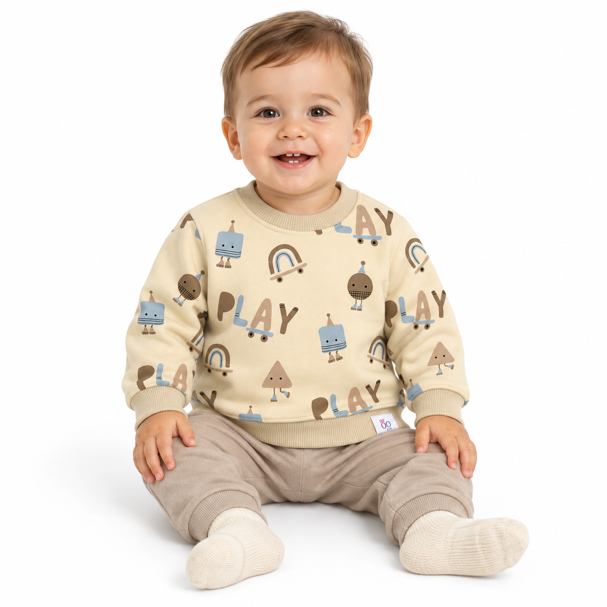 Play Print Long Sleeve T-Shirt