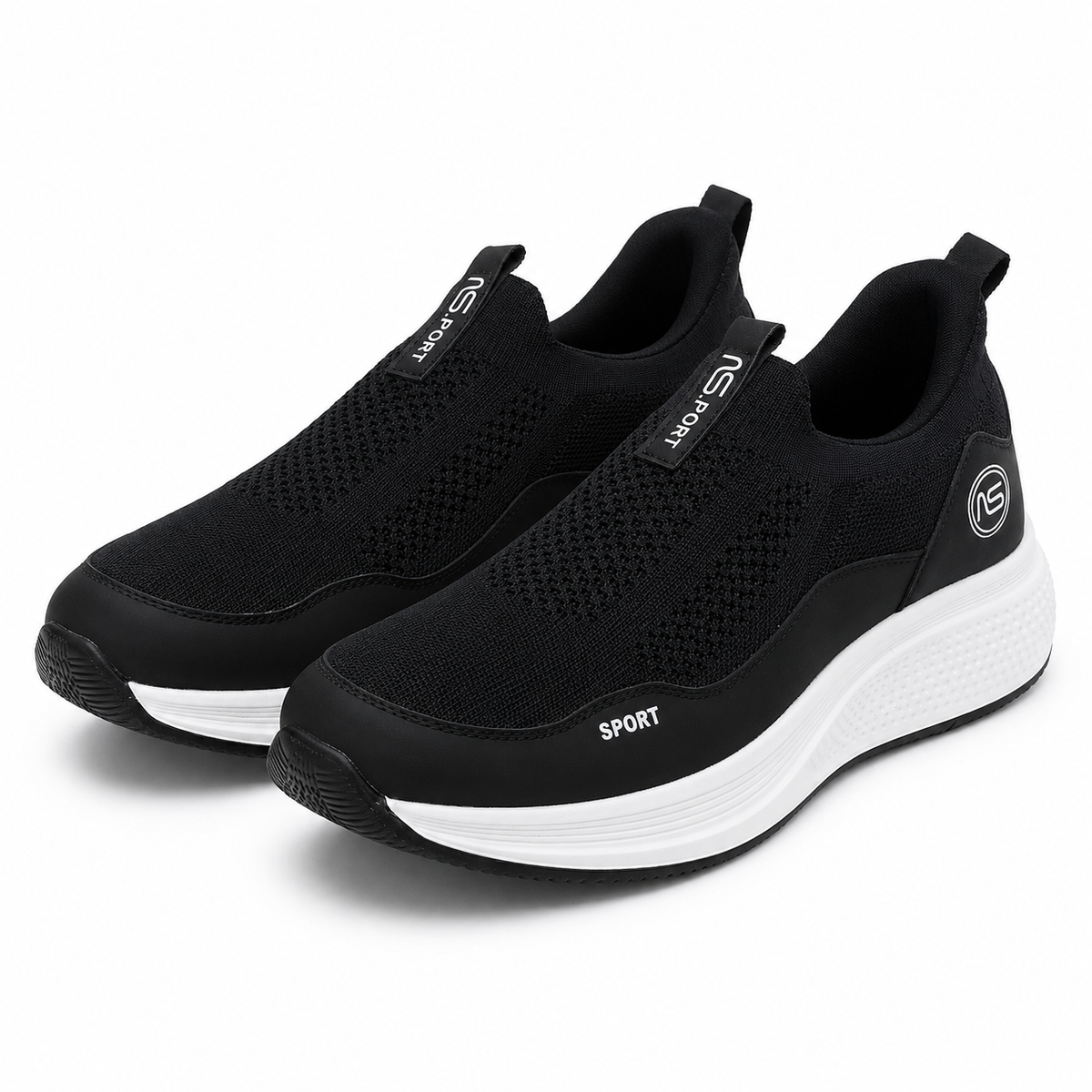 Knit Slip On Sports Sneakers