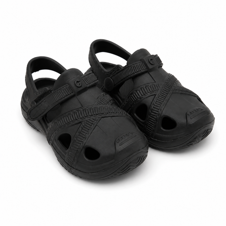 Kids Closed Toe Adjustable Clog Sandals