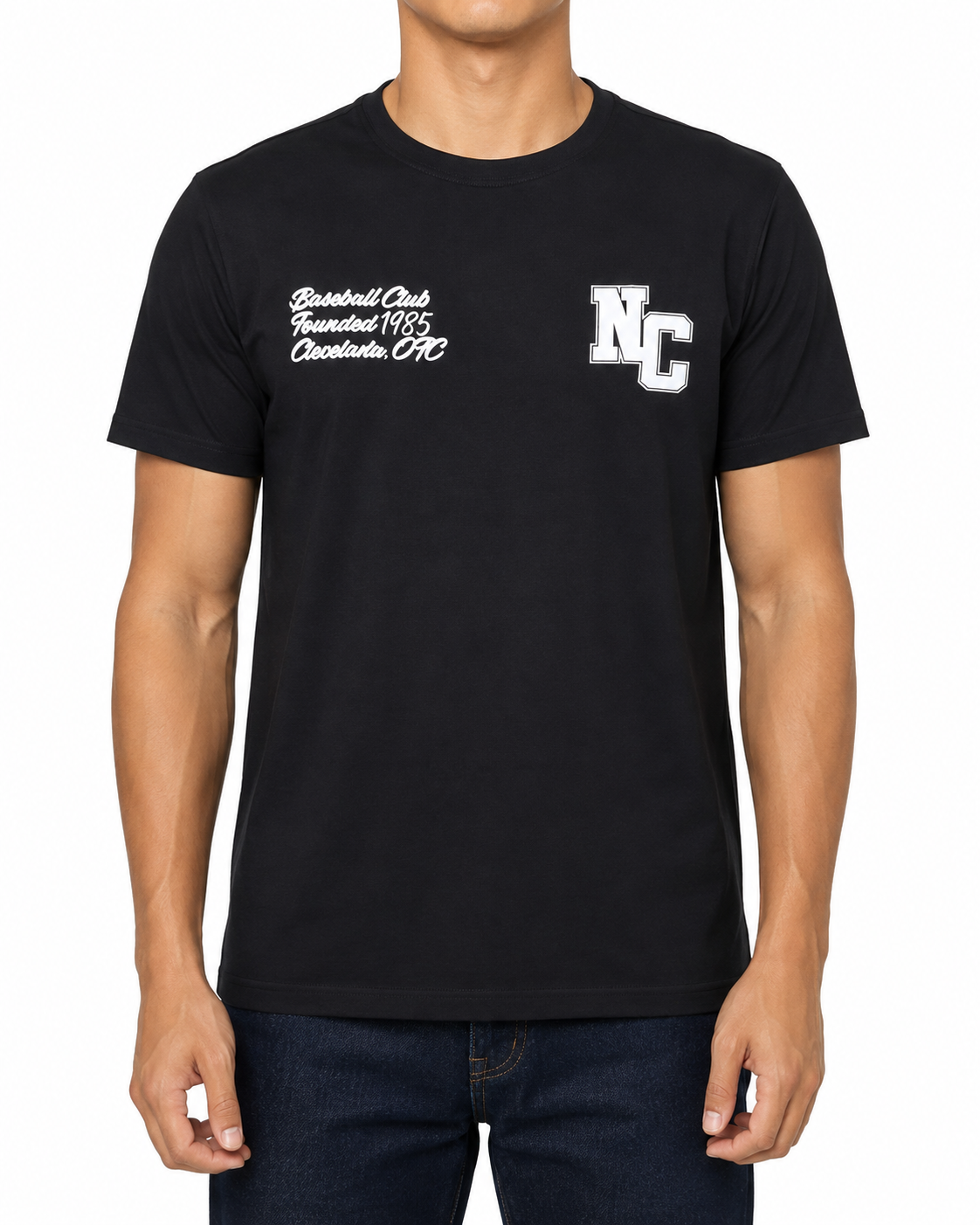 Men Nc Graphic Crew Neck T Shirt