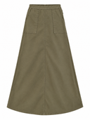 Woman Light A Line Midi Skirt