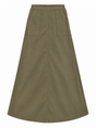 Woman Light A Line Midi Skirt