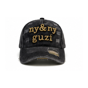 Distressed Embroidered Baseball Cap