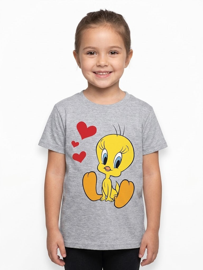 Girls Cartoon Print T-Shirt