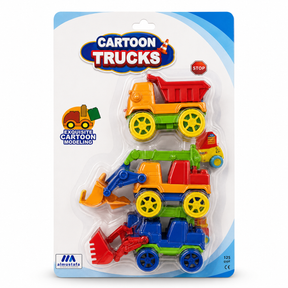 Mini Construction Trucks Play Set