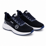 Mesh running shoes with cushioned sole