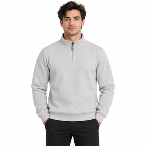 Quarter-Zip Mock Neck Sweatshirt