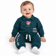 Bear Print Sweatshirt And Jogger Set