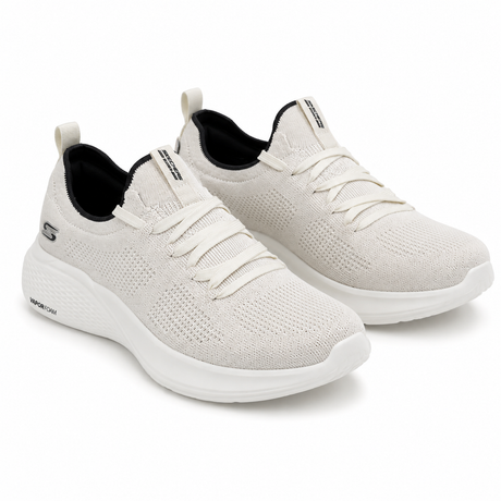 Men Knit Lace Up Sports Shoes