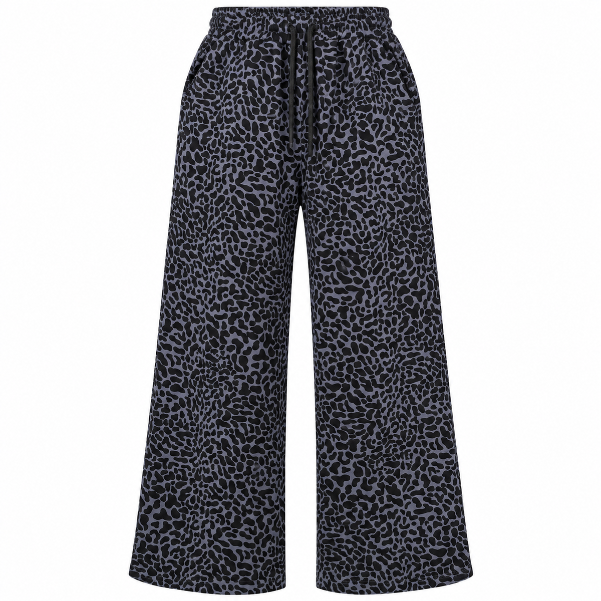 Animal Print Wide Leg Pants