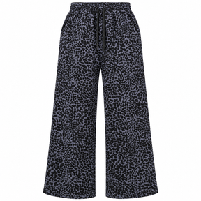 Animal Print Wide Leg Pants