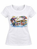 Beach Scene Graphic T-Shirt