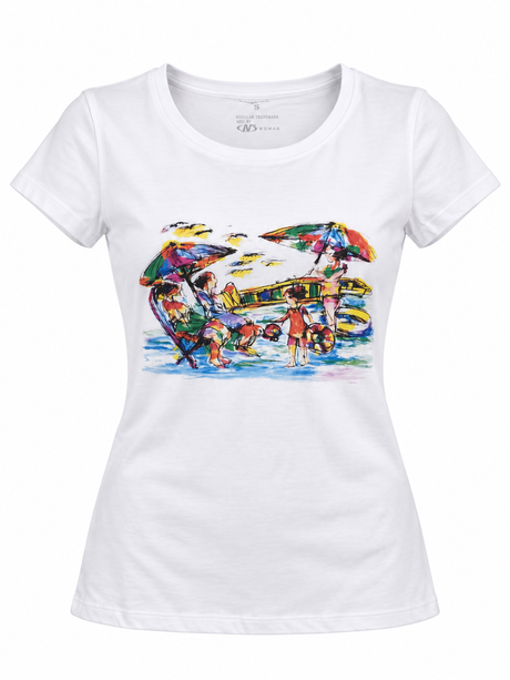 Beach Scene Graphic T-Shirt