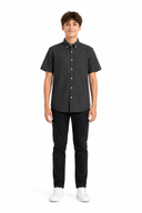 Kids Textured Short Sleeve Shirt