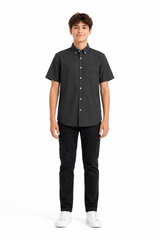 Kids Textured Short Sleeve Shirt