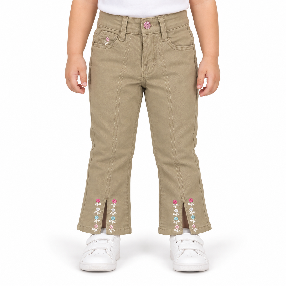 Floral Embroidered Pants