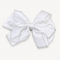 Satin bow hair clip with shimmering trim
