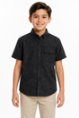 Boys Short Sleeve Shirt With Chest Pocket