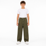 Kids Light Wide Leg Cargo Pants