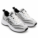 Knit Lace-Up Sneakers