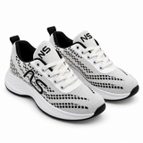 Knit Lace-Up Sneakers