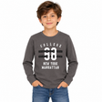 College Graphic Long Sleeve T-Shirt