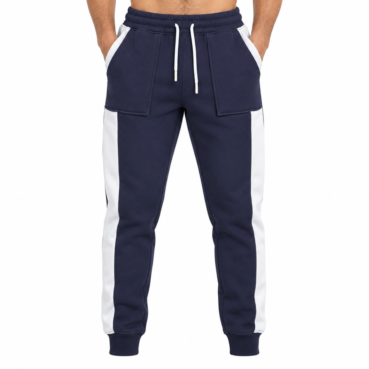 Contrast Side Panel Jogger Pants