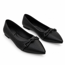 Bow Detail Pointed Toe Flats