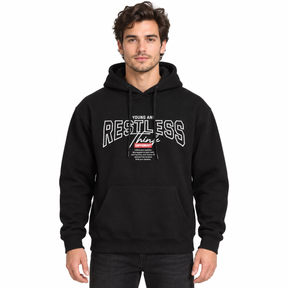 Restless Print Pullover Hoodie