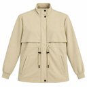 Drawstring Waist Casual Jacket