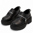 Casual Strap Shoes With Decorative Zipper