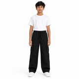 Kids Light Wide Leg Cargo Pants