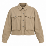 Cropped Utility Pocket Jacket