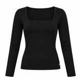 Square Neck Long Sleeve Top